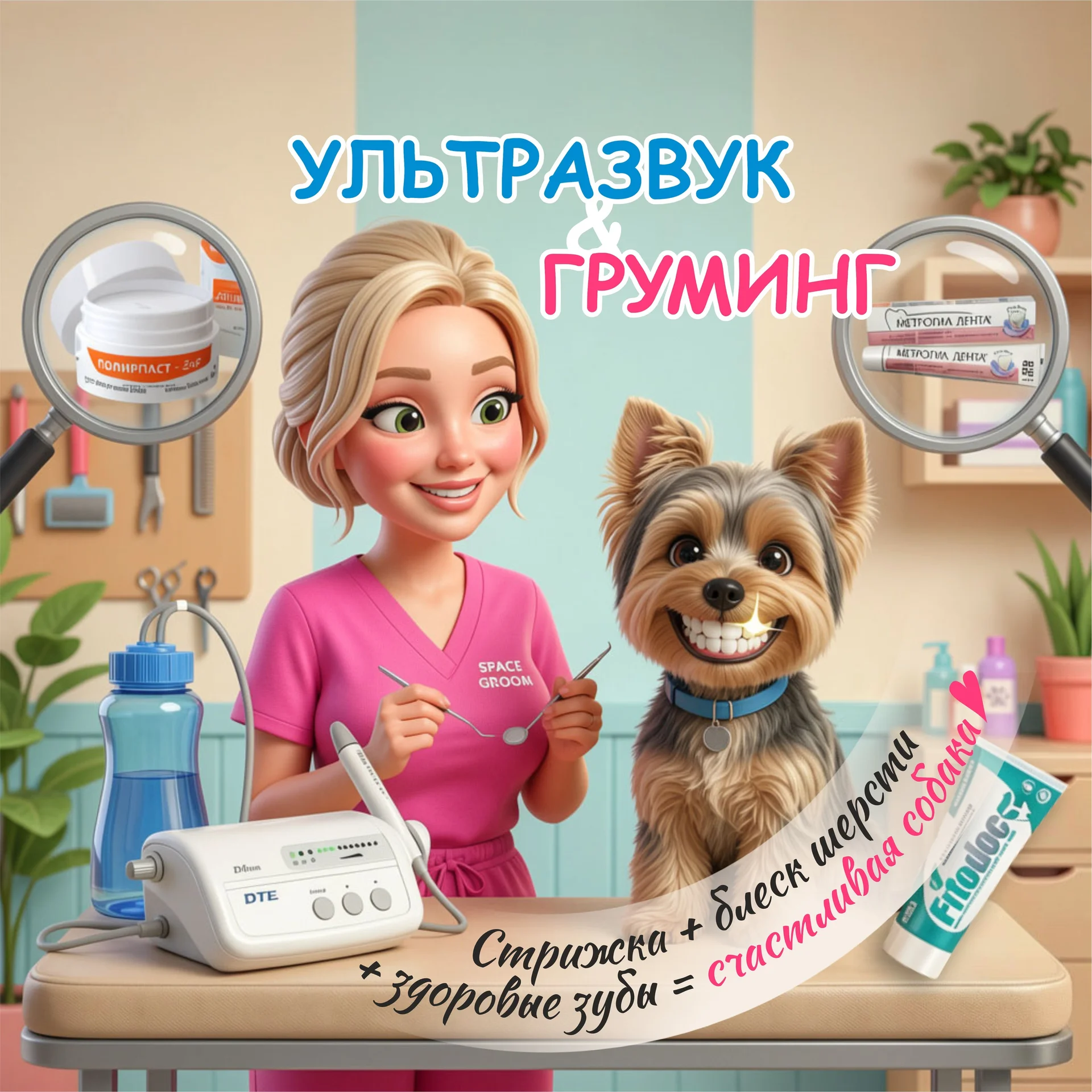ультразвуковая чистка зубов собакам мелких пород - изображение 1