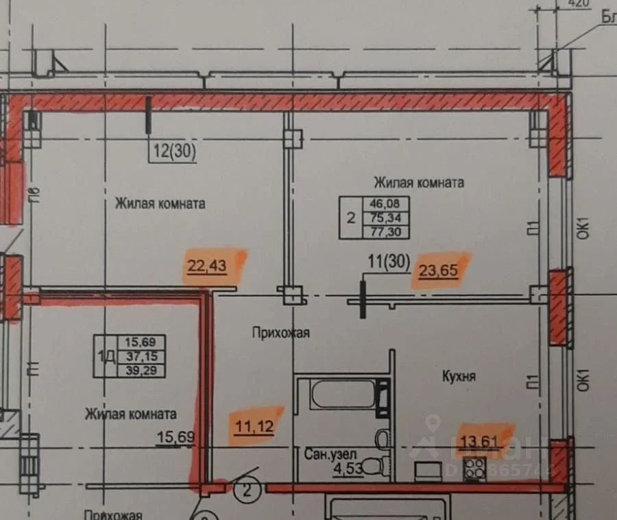 Продам 2х комнатную кваритру - миниатюра 2