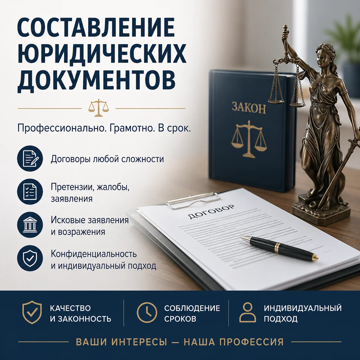 Помощь в составлении юридичечких документов - изображение 1