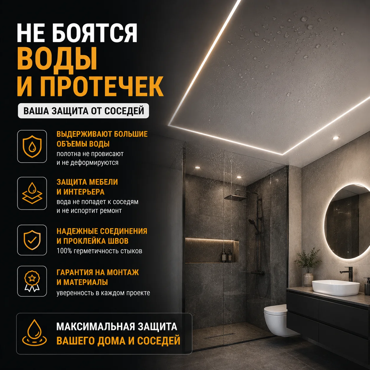 Натяжные потолки без посредника - миниатюра 7