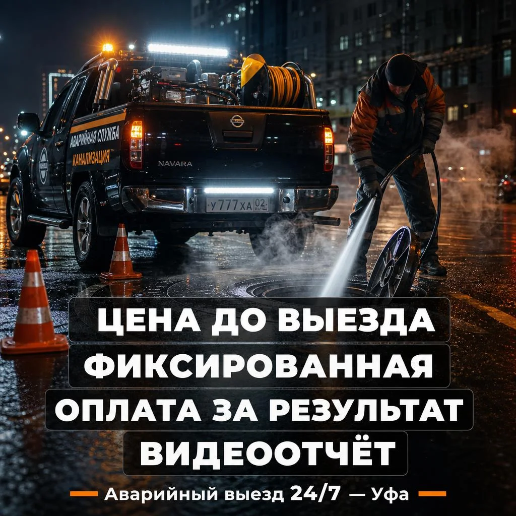 Прочистка канализации. Устранение засоров - миниатюра 2