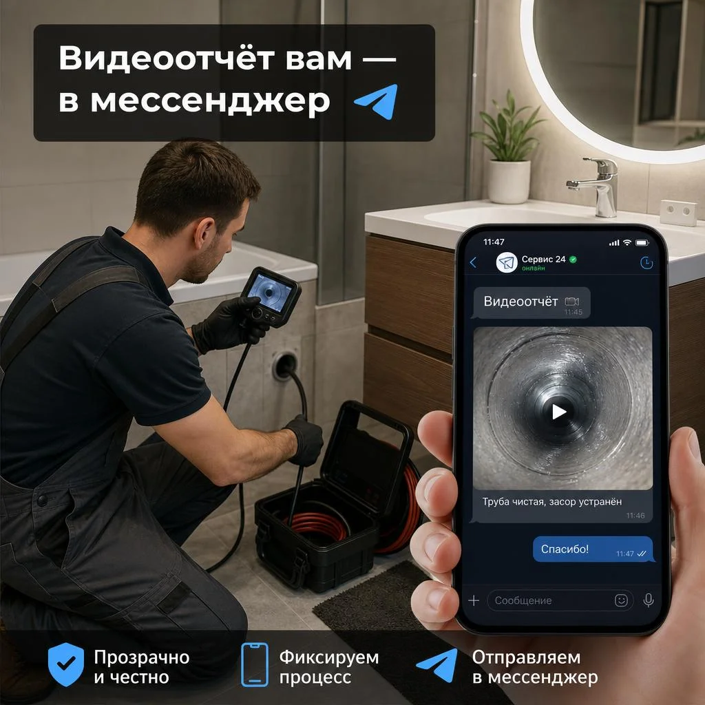 Прочистка канализации. Устранение засоров - миниатюра 6