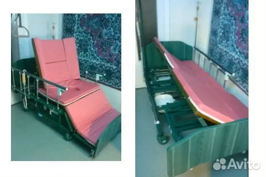 Медицинская кровать для лежачих больных cдaм функц - миниатюра 2
