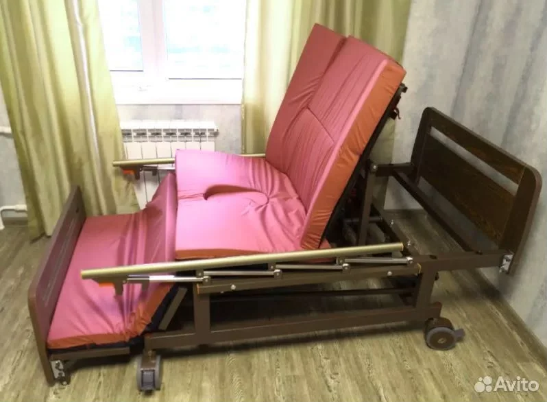 Медицинская кровать для лежачих больных в-кpесло n - миниатюра 2