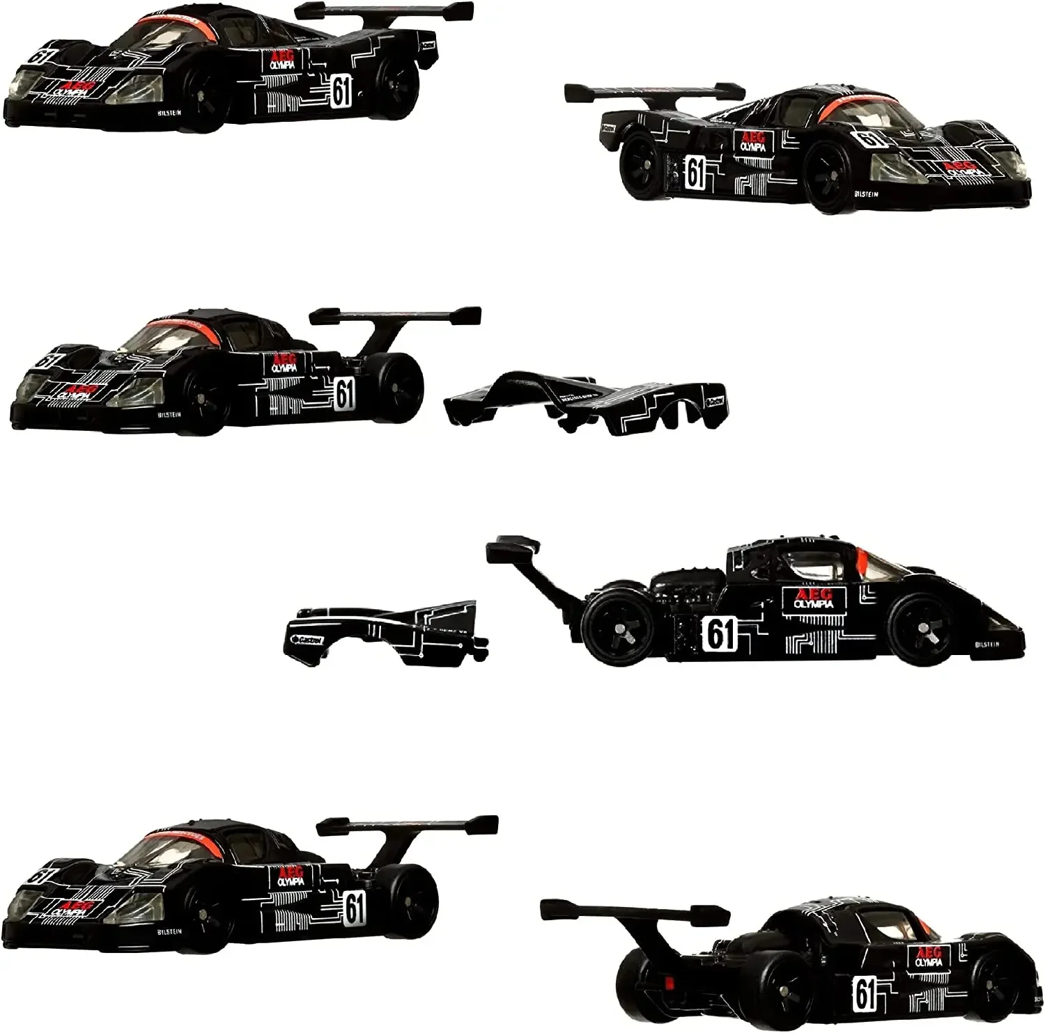 Hot Wheels Track Day Premium Diorama Audi Mercedes  Lamborghin - миниатюра 3