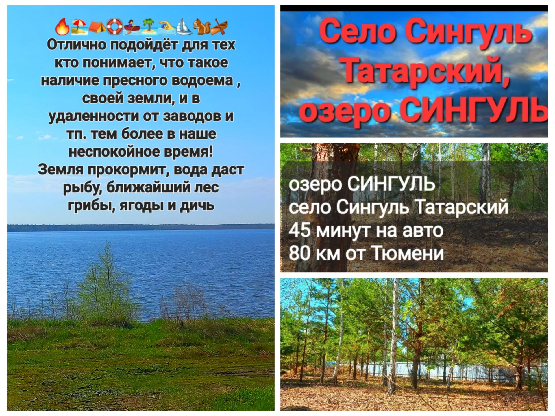 Участок на берегу оз. Сингуль - изображение 1