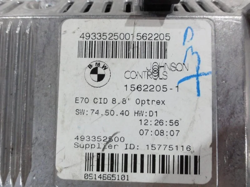 Дисплей информационный BMW X5 E70 N62B48B 2007 - миниатюра 4