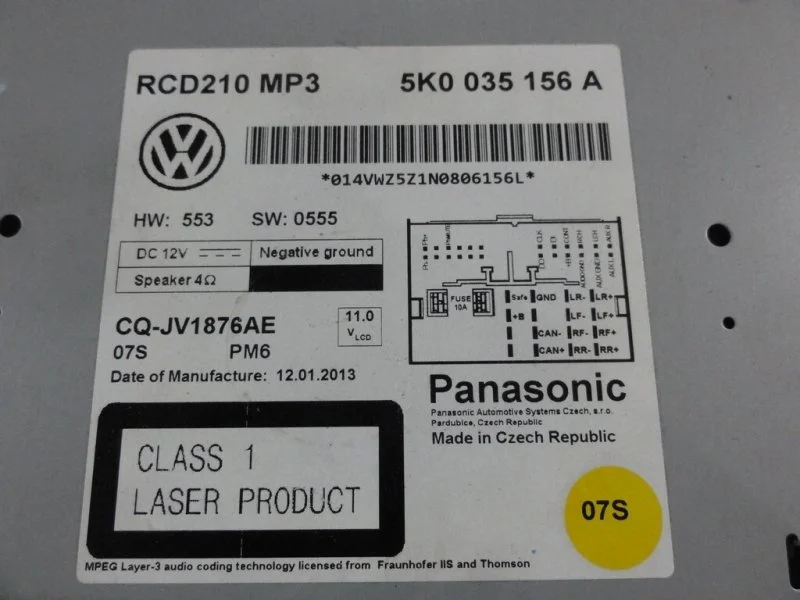 Магнитола Volkswagen Amarok 2H CNFB 2013 - миниатюра 4