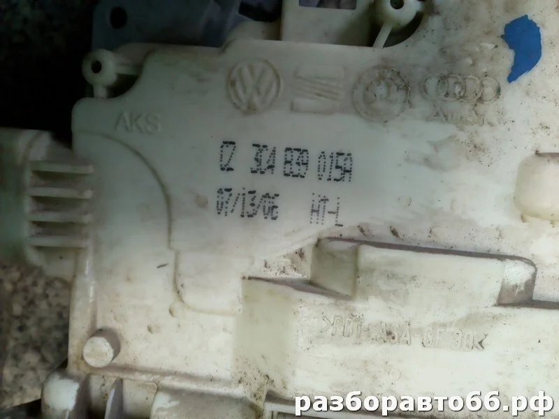 Замок двери задний левый Volkswagen Passat B6 BVY - миниатюра 3