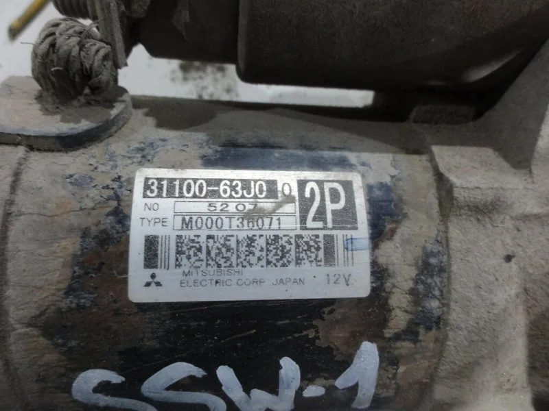 Стартер Suzuki Swift 3 ZC11S110925 2005 - миниатюра 3