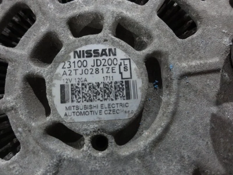 Генератор Nissan Qashqai 1 MR20DE 2011 - миниатюра 2
