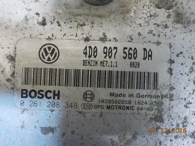 Блок управления двигателем Volkswagen Touareg AXQ - миниатюра 4