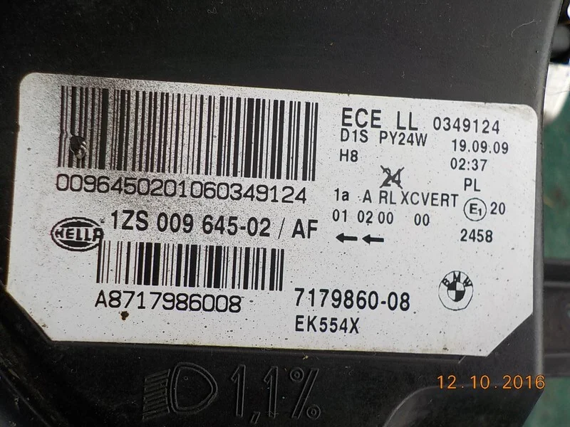 Фара ксеноновая передняя правая BMW X6 E71 N63B44A - миниатюра 3
