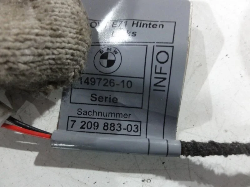 Проводка двери задняя левая BMW X6 E71 N57D30B - миниатюра 3