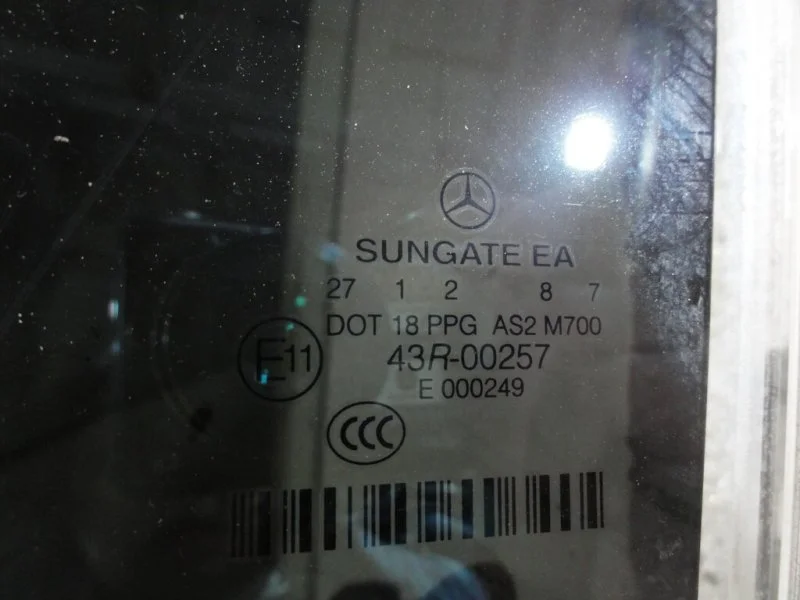 Стекло двери заднее левое Mercedes-Benz S кл W221 - миниатюра 2