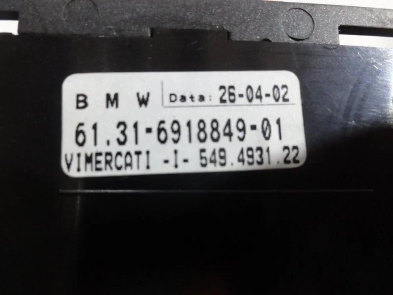Переключатель света фар BMW 7 E65 N62B44A 2002 - миниатюра 3