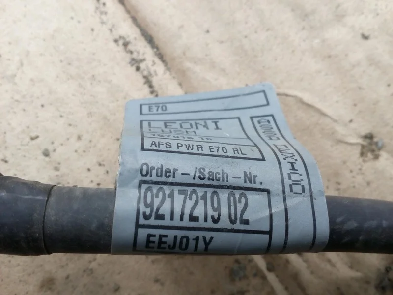 Проводка рулевой рейки BMW X5 E70 N57D30B 2010 - миниатюра 3