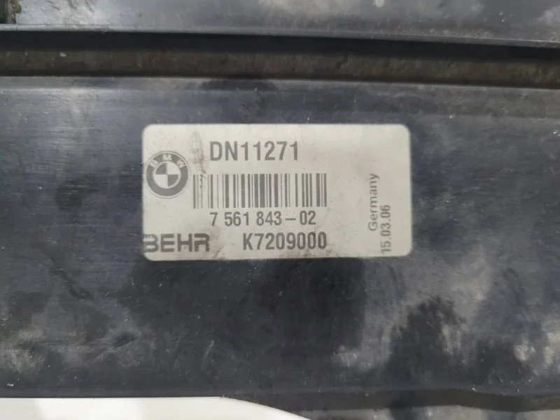 Рамка радиаторов (кассета) BMW 7 E65 N62B48 2006 - миниатюра 5