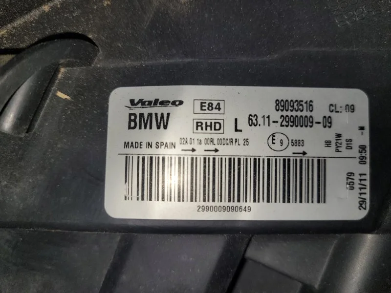 Фара ксеноновая передняя левая BMW X1 E84 N46B20 - миниатюра 5