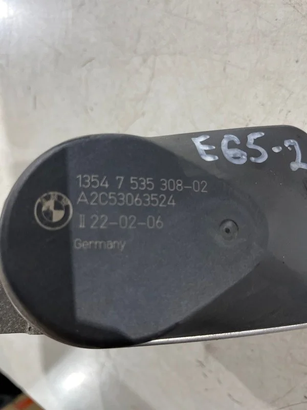 Заслонка дроссельная BMW 7 E65 N62B48 2006 - миниатюра 5