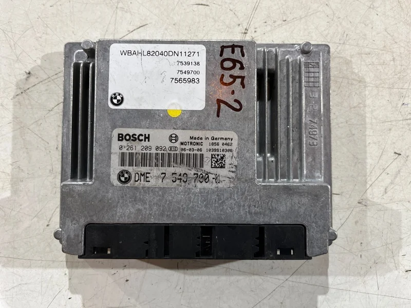 Блок управления двигателем BMW 7 E65 N62B48 2006 - миниатюра 3