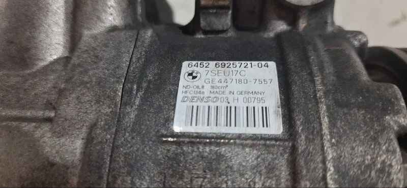 Компрессор кондиционера BMW 7 E65 N62B48 2006 - миниатюра 5