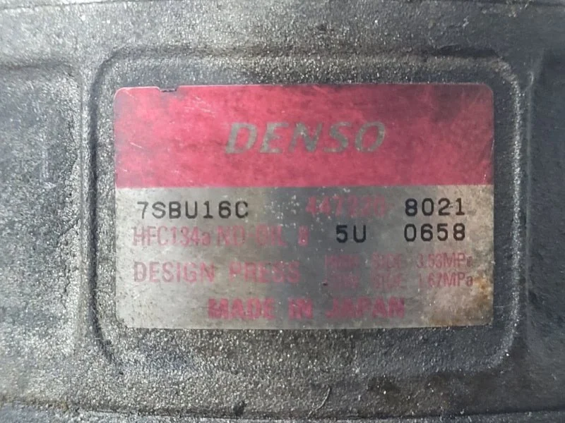 Компрессор кондиционера BMW 5 E39 M52B28 1999 - миниатюра 8