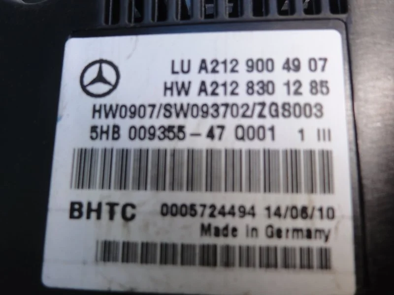 Блок климата Mercedes-Benz E212 СЕДАН 2010 - миниатюра 2