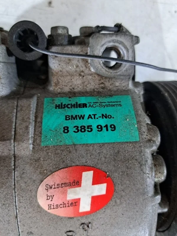 Компрессор кондиционера BMW 5 E39 M52B25 1996 - миниатюра 4