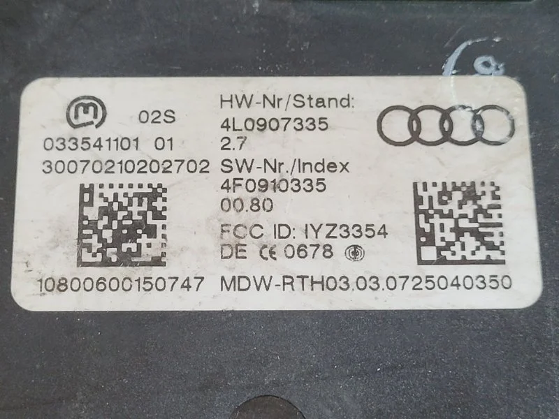 Блок управления AUDI Q7 4L BUG 3.0 TDI 2007 - миниатюра 3
