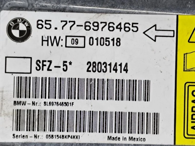 Блок AIR BAG BMW 5 E61/E60 N52B30 2005 - миниатюра 5
