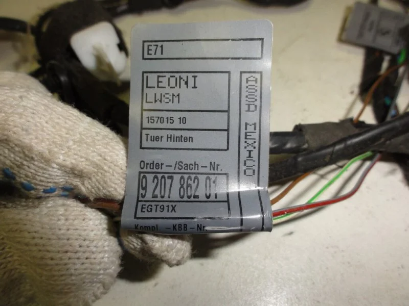 Проводка двери задняя правая BMW X6 E71 N63B44A - миниатюра 3