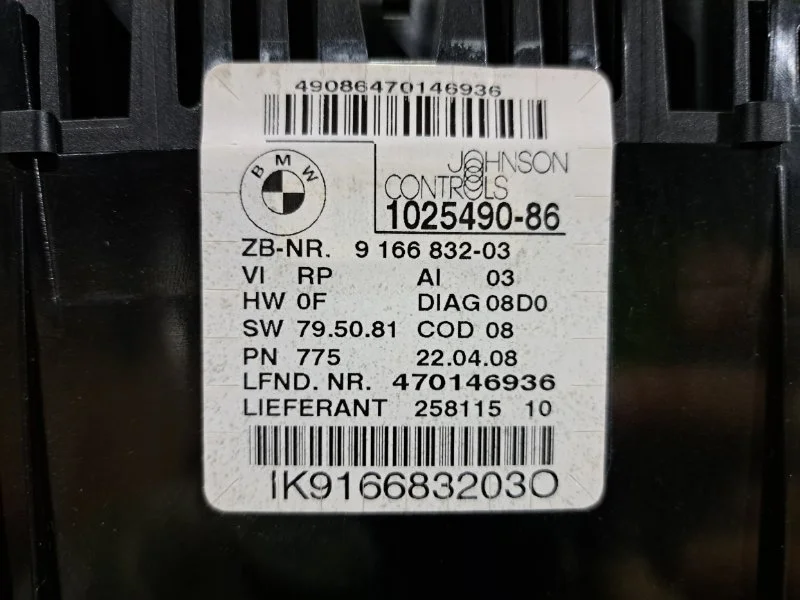 Панель приборов (щиток) BMW 3 E91/E90 N52B25 2008 - миниатюра 6