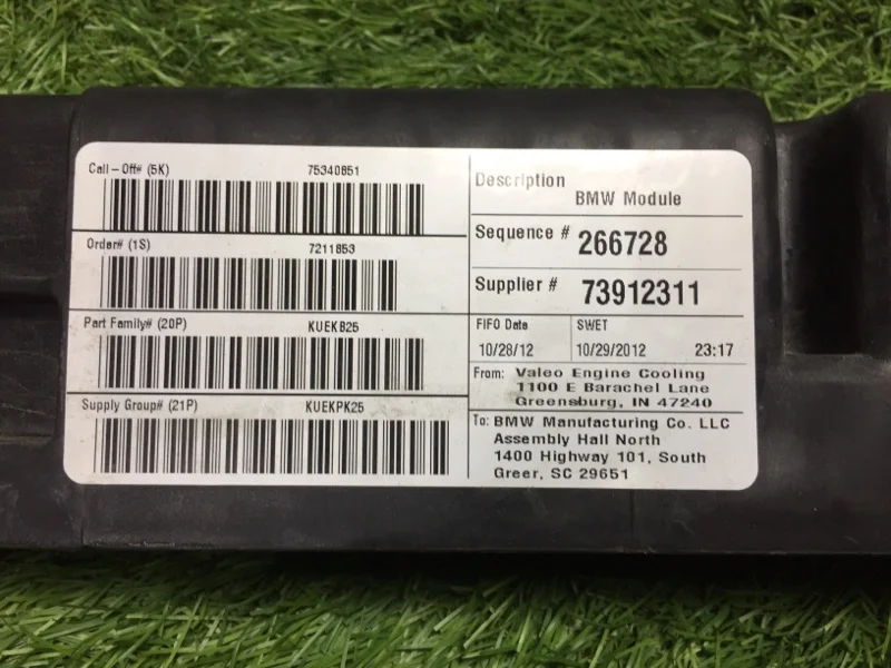 Кронштейн радиатора левый BMW X3 F25 N47D20C 2012 - миниатюра 5