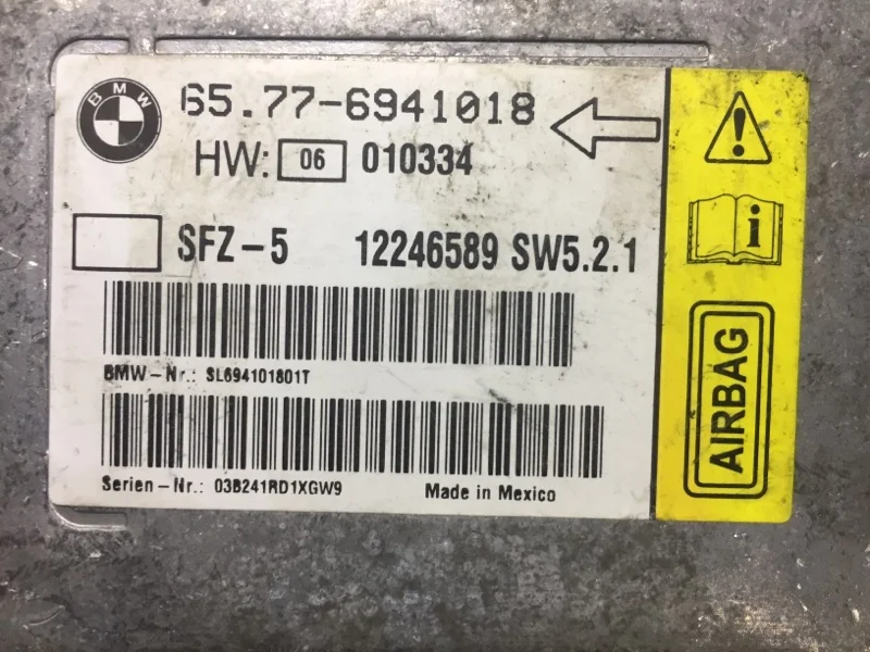 Блок AIR BAG BMW 5 E60/E61 M54B30 2003 - миниатюра 4