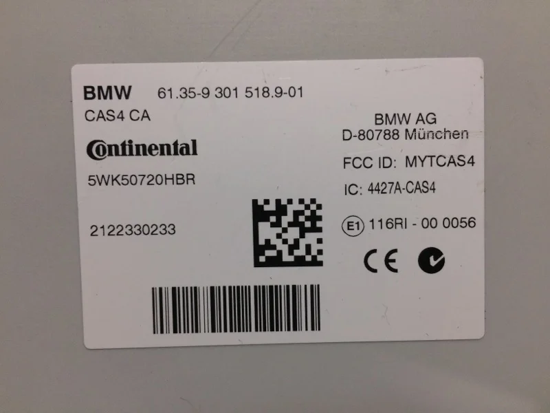 Блок электронный CAS BMW X3 F25 N47D20C 2012 - миниатюра 7