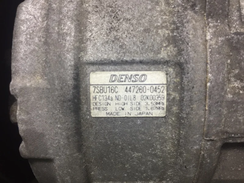 Компрессор кондиционера BMW X3 E83 N52B25 2008 - миниатюра 8