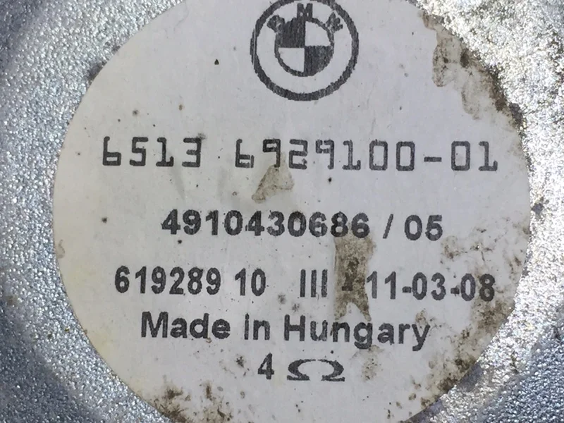 Динамик (сабвуфер) передний левый BMW X3 E83 - миниатюра 6