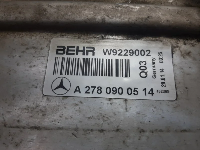 Радиатор интеркулера Mercedes-Benz S кл 222 278 - миниатюра 10