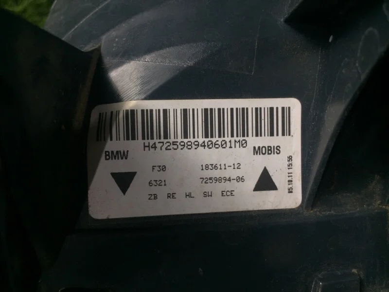 Фонарь задний правый BMW 3 F30 N20B20A 2011 - миниатюра 8