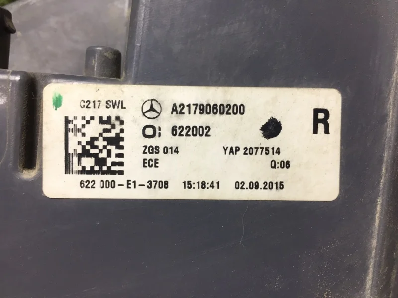 Фонарь наружный правый Mercedes-Benz S кл C217 - миниатюра 9