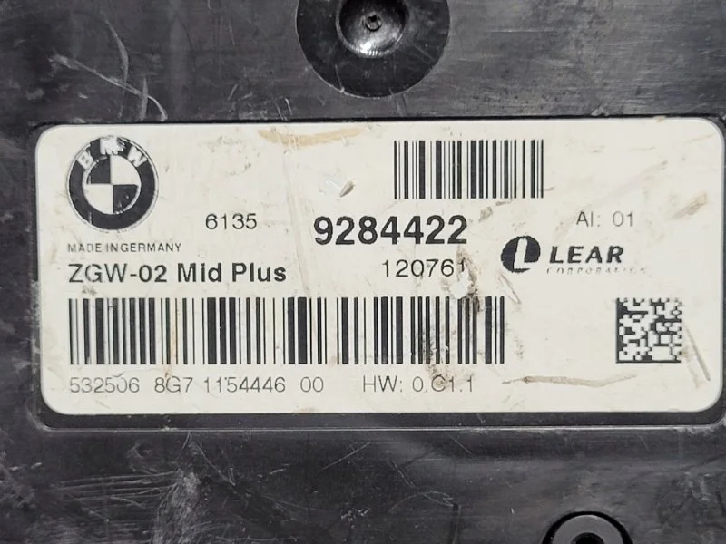 Блок управления ZGW BMW 5 F10/F11 N47D20 2012 - миниатюра 4