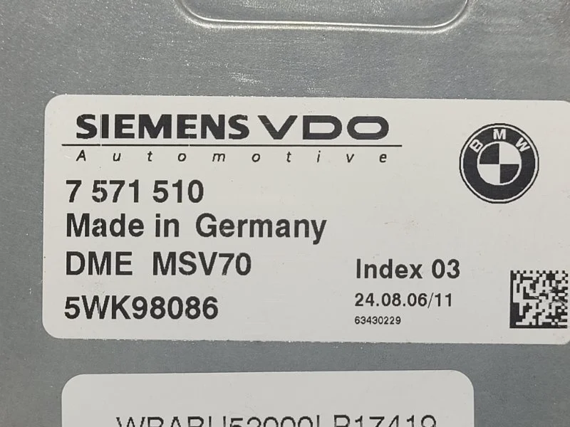 Блок управления двигателем BMW Z4 E85 N52B30A 2006 - миниатюра 5