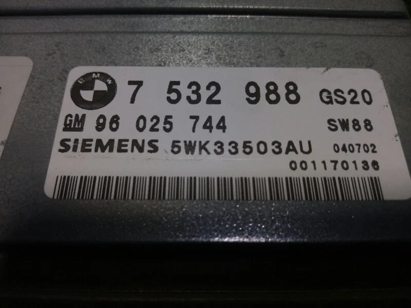 Блок управления BMW X3 E83 M54B30 2004 - миниатюра 4