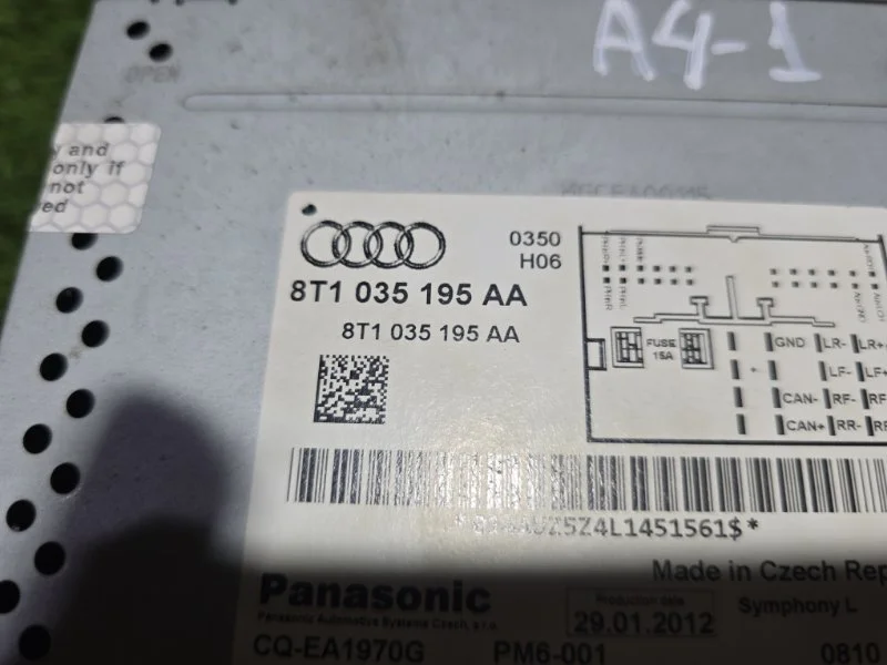 Магнитола AUDI A4 B8 2012 - миниатюра 4