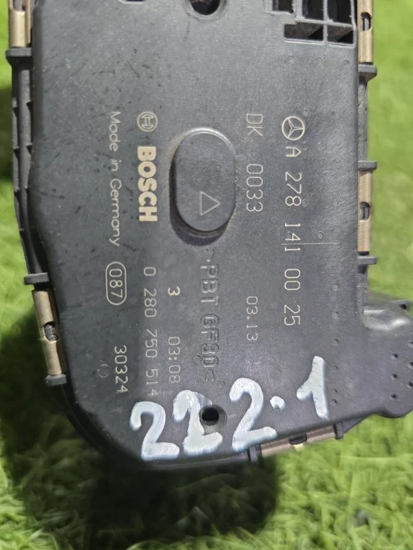 Заслонка дроссельная Mercedes-Benz S кл 222 278 - миниатюра 5