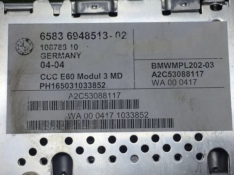 Магнитола BMW 5 E60/E61 M54B30 2004 - миниатюра 6