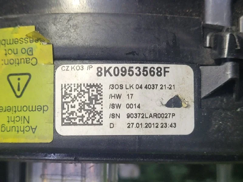 Переключатели подрулевые в сборе AUDI A4 B8 2012 - миниатюра 10