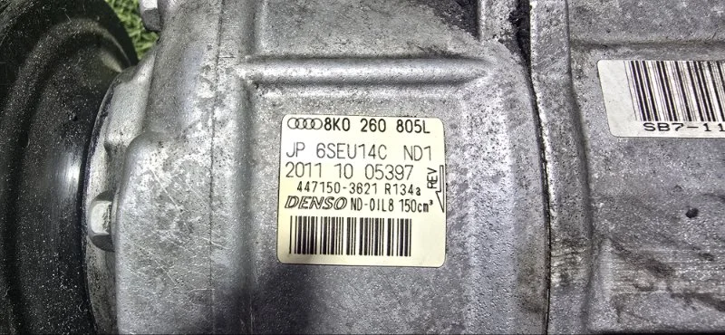 Компрессор кондиционера AUDI A4 B8 2012 - миниатюра 8