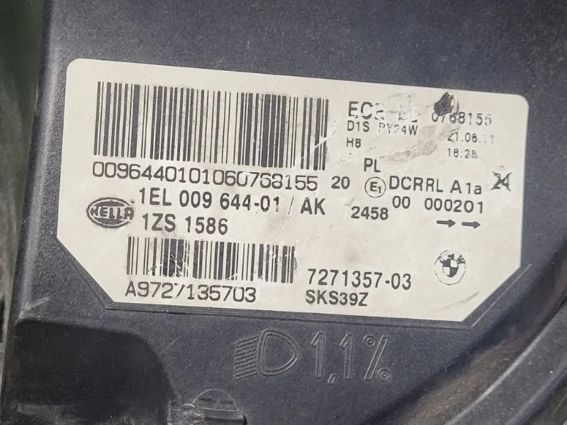 Фара ксеноновая передняя левая BMW X6 E71 N57D30B - миниатюра 5